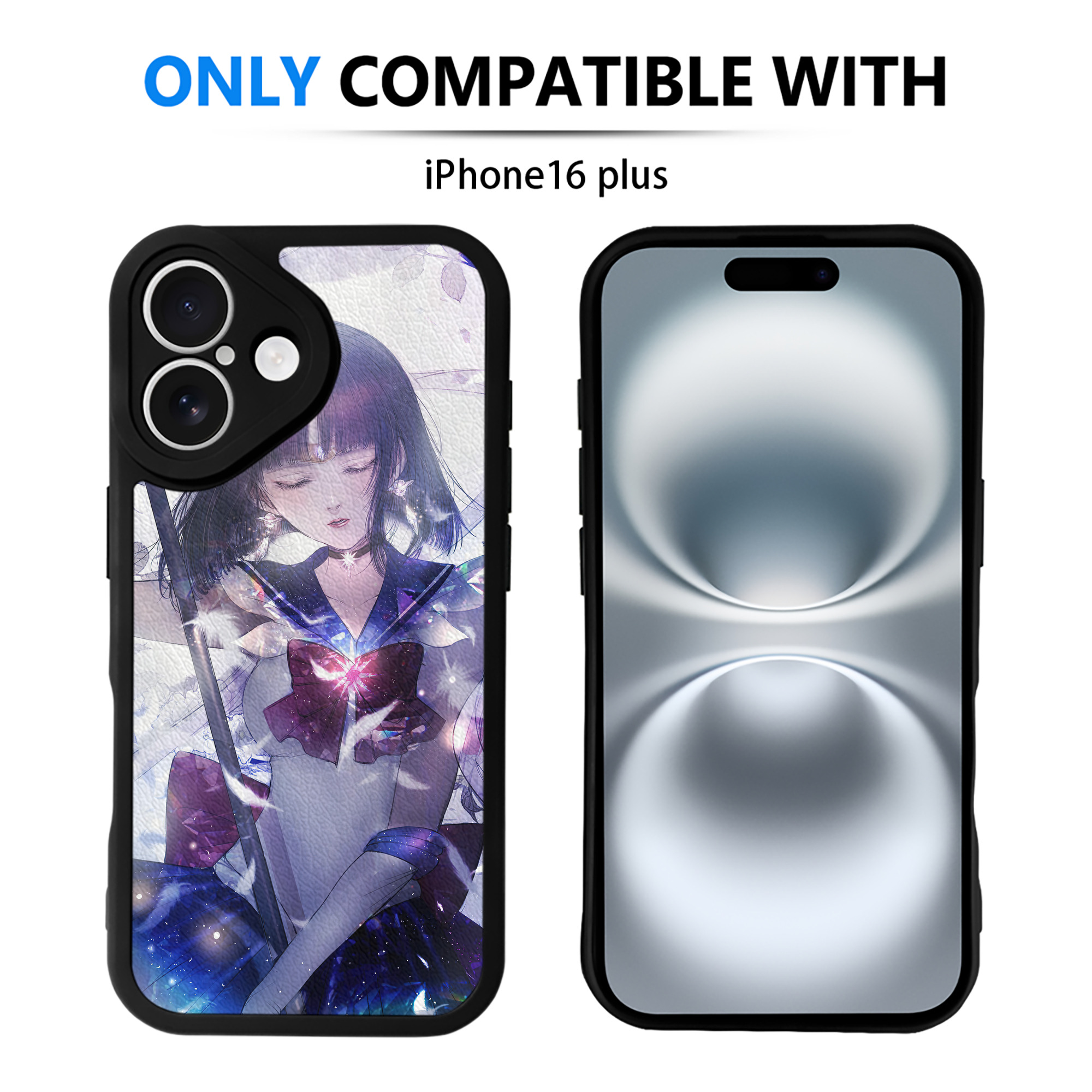 （画像用） 美少女戦士セーラームーン Sailor Moon 【iPhone 16シリーズ対応】シリコンスマホケース（レザー調） 材質：シリコン